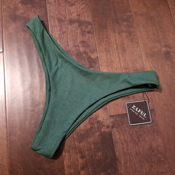 Zaful Hunter Green Bikini Bottom